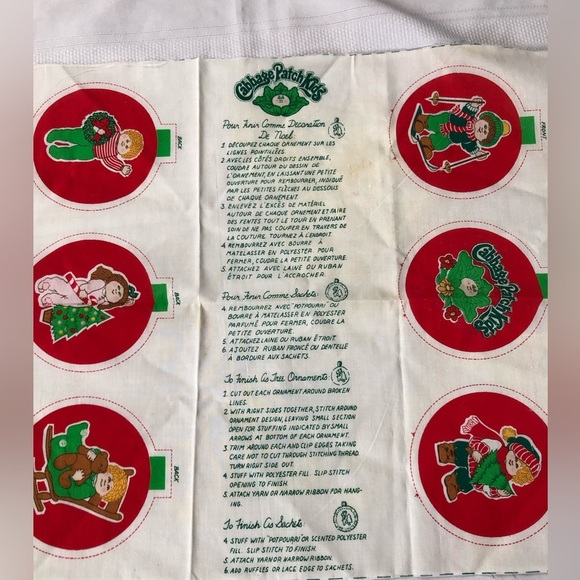 1984 Cabbage Patch Kids Cut and Sew Ornaments - Picture 4 of 8